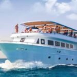 The white island by boat